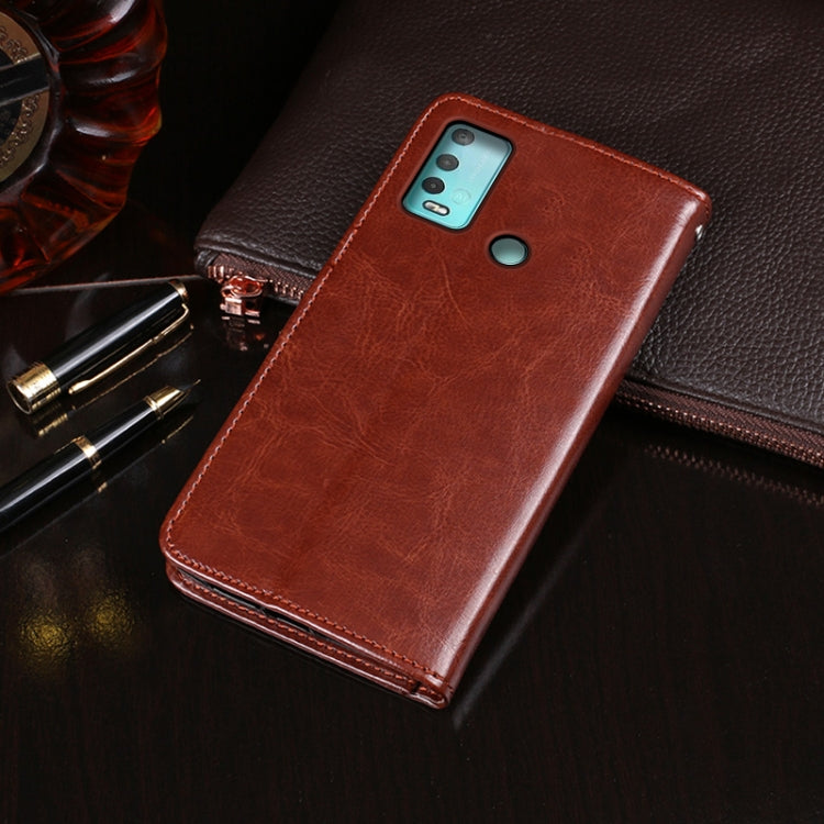 For Wiko Power U30 idewei Crazy Horse Texture Horizontal Flip Leather Case with Holder & Card Slots & Wallet(White) - Wiko by idewei | Online Shopping South Africa | PMC Jewellery | Buy Now Pay Later Mobicred