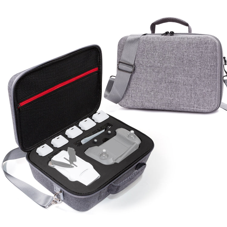 Grey Canvas Single Shoulder Storage Bag Shockproof Waterproof Travel Carrying Cover Hard Case for FIMI X8 Mini(Black + Black Liner) -  by PMC TechLife | Online Shopping South Africa | PMC TechLife | Buy Now Pay Later Mobicred