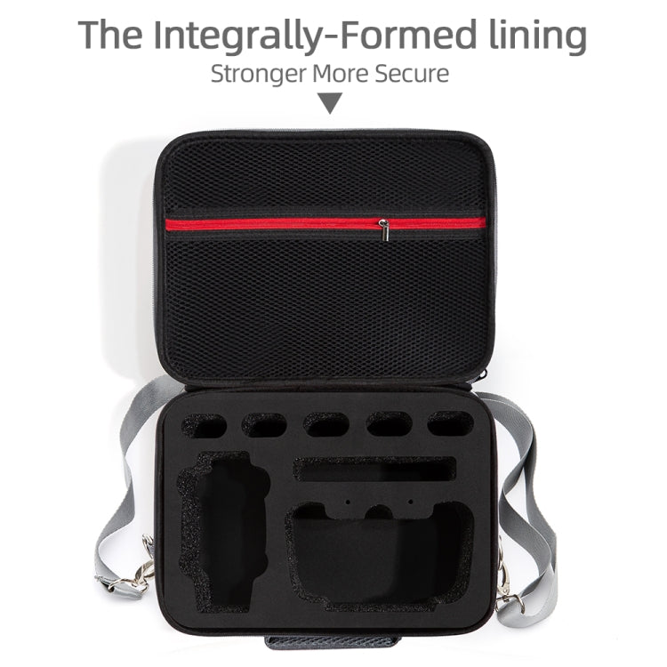 Grey Canvas Single Shoulder Storage Bag Shockproof Waterproof Travel Carrying Cover Hard Case for FIMI X8 Mini(Black + Black Liner) -  by PMC TechLife | Online Shopping South Africa | PMC TechLife | Buy Now Pay Later Mobicred