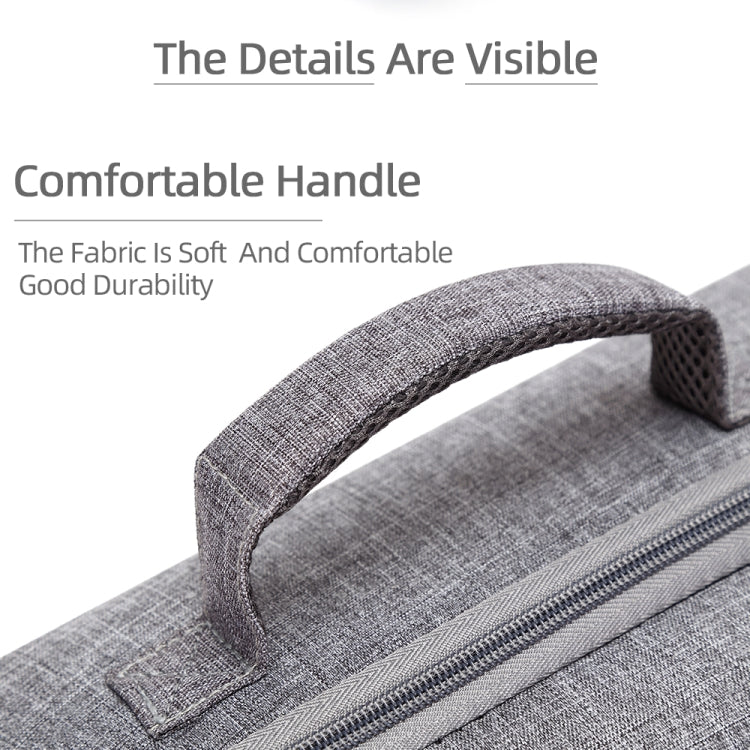 Grey Canvas Single Shoulder Storage Bag Shockproof Waterproof Travel Carrying Cover Hard Case for FIMI X8 Mini(Black + Black Liner) -  by PMC TechLife | Online Shopping South Africa | PMC TechLife | Buy Now Pay Later Mobicred