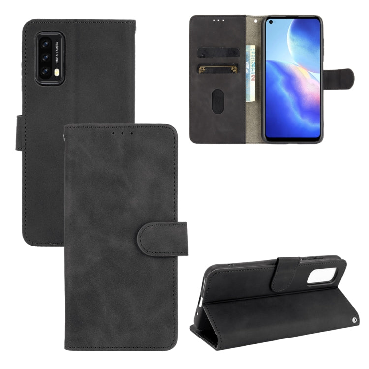 For Blackview A90 Solid Color Skin Feel Magnetic Buckle Horizontal Flip Calf Texture PU Leather Case with Holder & Card Slots & Wallet(Black) - More Brand by PMC TechLife | Online Shopping South Africa | PMC TechLife | Buy Now Pay Later Mobicred