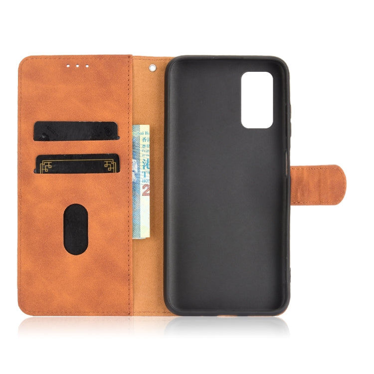 For Blackview A90 Solid Color Skin Feel Magnetic Buckle Horizontal Flip Calf Texture PU Leather Case with Holder & Card Slots & Wallet(Brown) - More Brand by PMC TechLife | Online Shopping South Africa | PMC TechLife