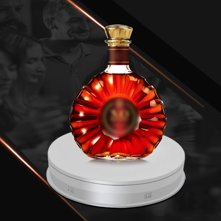 30cm Electric Rotating Turntable Display Stand  LED Light Video Shooting Props Turntable, Power Plug:220V UK Plug(White) - free shipping - PMc TechLife - Order now!