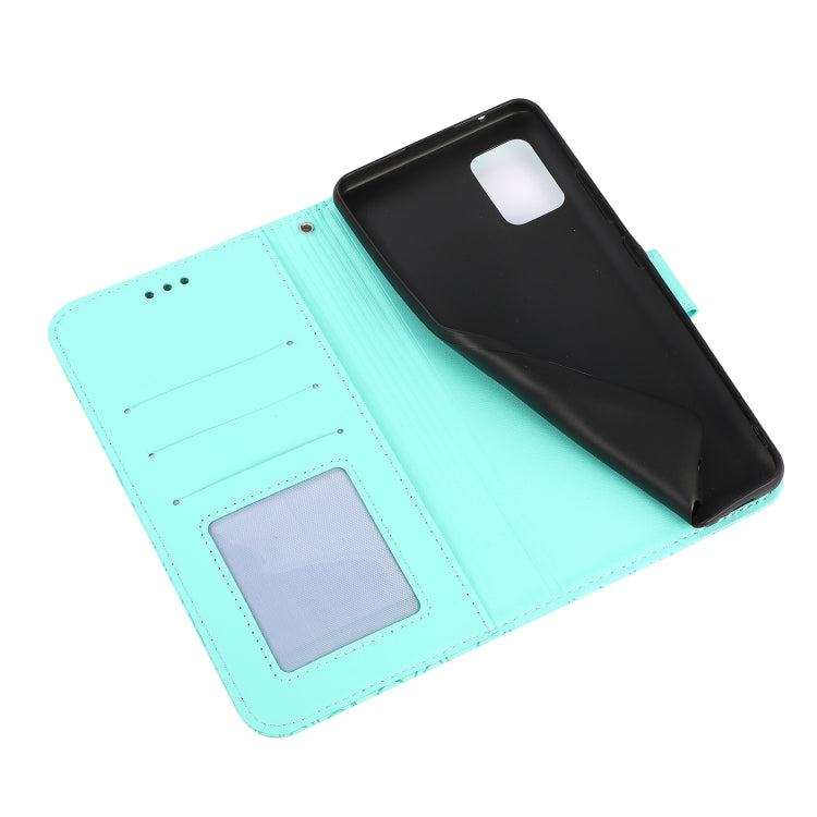 For Samsung Galaxy A32 4G Skin Feel Embossed Sunflower Horizontal Flip Leather Case with Holder & Card Slots & Wallet & Lanyard(Green) - Galaxy Phone Cases by PMC TechLife | Online Shopping South Africa | PMC TechLife