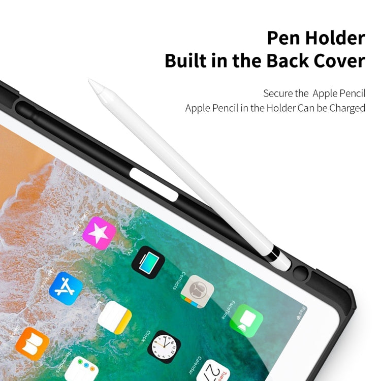 DUX DUCIS TOBY Series Shockproof PU Leather + PC + TPU Horizontal Flip Case with Holder & Pen Slot & Sleep / Wake-up Function For iPad 9.7 inch 2017 / 2018(Black) - free shipping - PMC Jewellery - Order now!