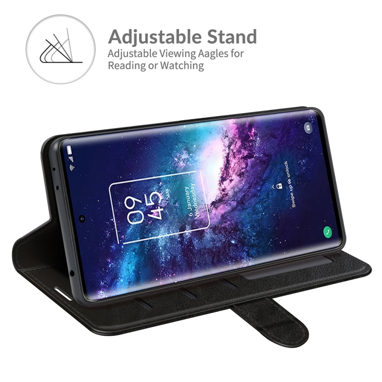For TCL 20 Pro 5G R64 Texture Single Horizontal Flip Protective Case with Holder & Card Slots & Wallet& Photo Frame(Black) - free shipping - PMC TechLife - Order now!