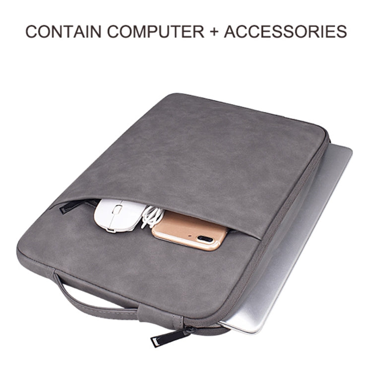 ND08 Sheepskin Notebook Iner Bag, Size:14.1-15.4 inch(Cowhide Yellow) - 14.1 inch by PMC Jewellery | Online Shopping South Africa | PMC Jewellery | Buy Now Pay Later Mobicred