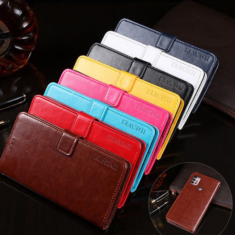 For Lenovo K13 Note idewei Crazy Horse Texture Horizontal Flip Leather Case with Holder & Card Slots & Wallet(Blue) - free shipping - PMC Jewellery - Order now!