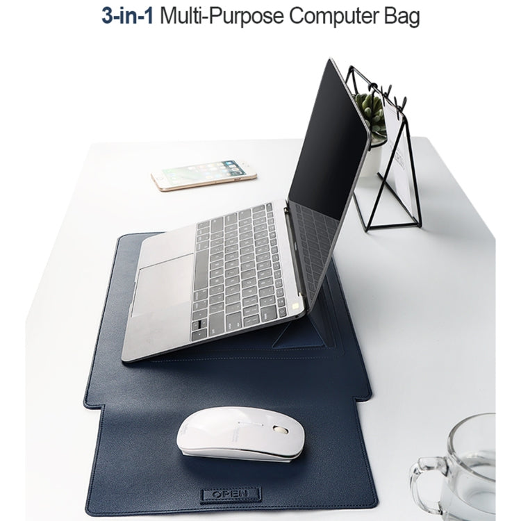 PU06 3 in 1 PU Multifunctional Laptop Bag, Size:14.1-15.4 inch(Cowhide Yellow) - free shipping - PMC Jewellery - Order now!