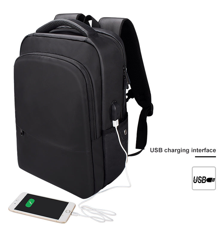 SJ01 Business Casual Computer Backpack with USB Charging Port, Size:13-15 inch Universal(Black) - Backpack by PMC Jewellery | Online Shopping South Africa | PMC Jewellery | Buy Now Pay Later Mobicred