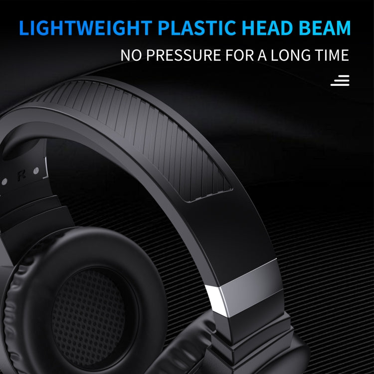 HXSJ F16 3.5mm + USB Port RGB Light Stereo Gaming Headset with Microphone(Black) - free shipping - PMC Jewellery - Order now!