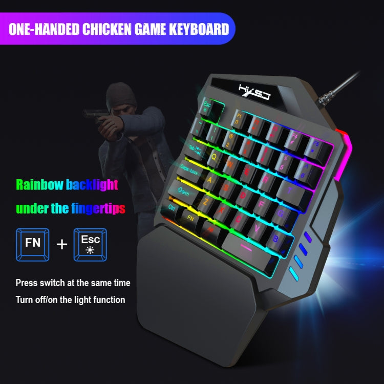 HXSJ P8+V100+A883 Keyboard Mouse Converter + One-handed Keyboard + Programming Gaming Mouse Set - free shipping - PMC Jewellery - Order now!