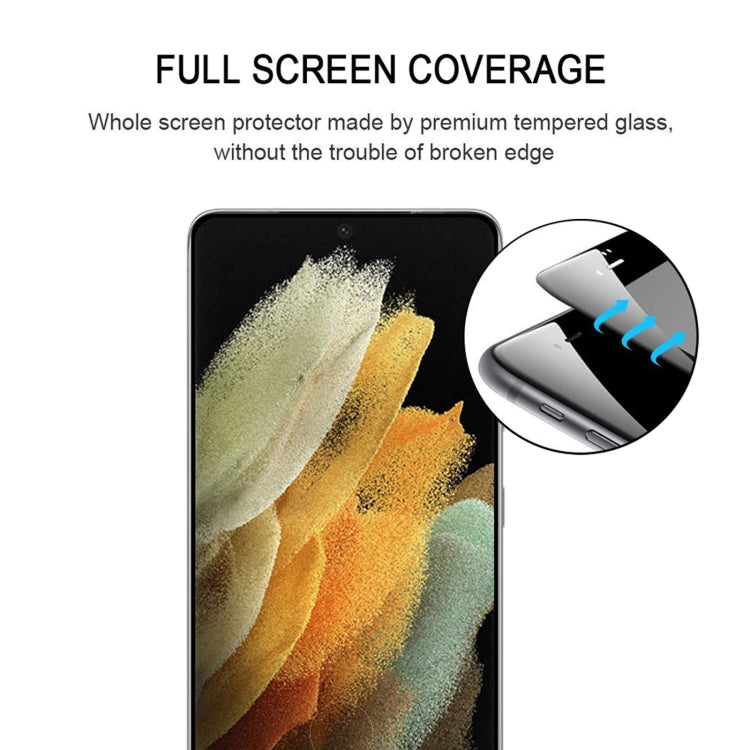 For Samsung Galaxy S21 Ultra 5G Full Glue 9H HD 3D Curved Edge Tempered Glass Film(Black) - free shipping - PMC TechLife - Order now!