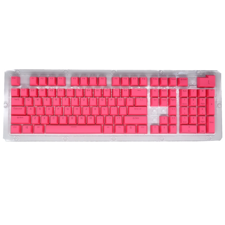 HXSJ P9 104 Keys PBT Color Mechanical Keyboard Keycaps(Rose Red) - free shipping - PMC Jewellery - Order now!