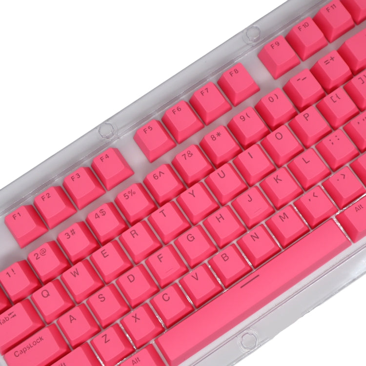 HXSJ P9 104 Keys PBT Color Mechanical Keyboard Keycaps(Rose Red) - free shipping - PMC Jewellery - Order now!