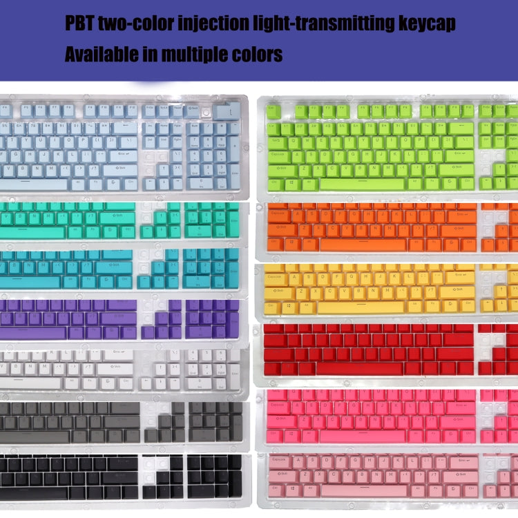 HXSJ P9 104 Keys PBT Color Mechanical Keyboard Keycaps(Red) - free shipping - PMC Jewellery - Order now!
