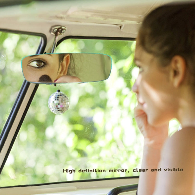 3R-339 Curved Mirror 300mm Car Rearview Retrofit Frameless Clear Large Mirror(White) - Interior Mirrors by 3R | Online Shopping South Africa | PMC TechLife | Buy Now Pay Later Mobicred