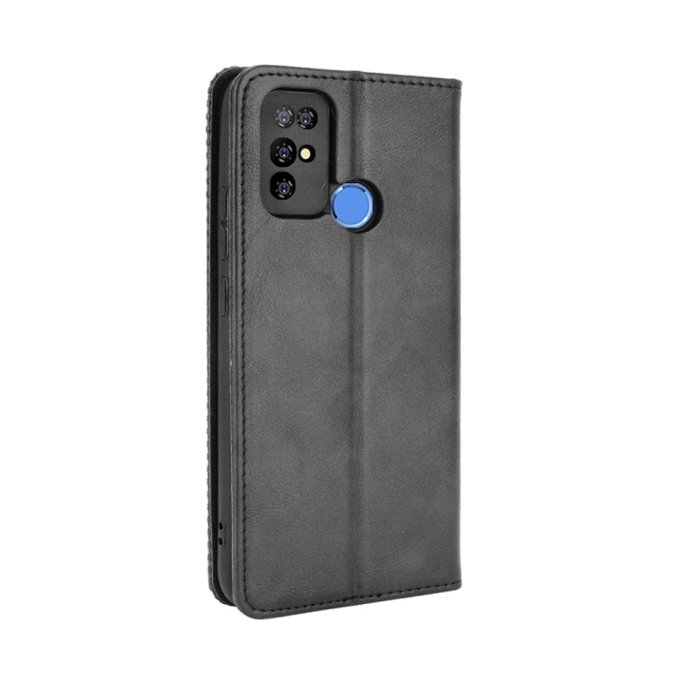 For Doogee X96 Pro Magnetic Buckle Retro Crazy Horse Texture Horizontal Flip Leather Case with Holder & Card Slots & Photo Frame(Black) - More Brand by PMC TechLife | Online Shopping South Africa | PMC TechLife | Buy Now Pay Later Mobicred