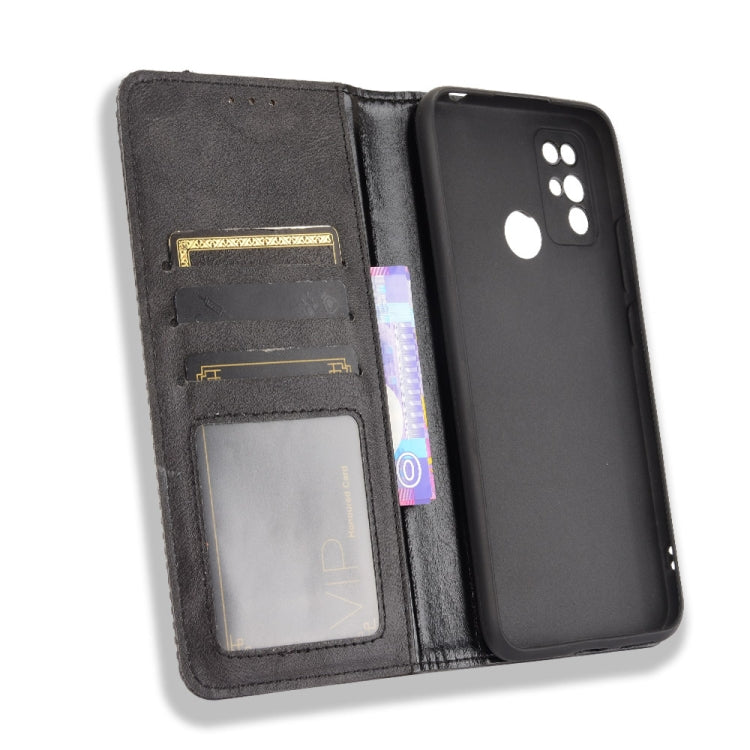 For Doogee X96 Pro Magnetic Buckle Retro Crazy Horse Texture Horizontal Flip Leather Case with Holder & Card Slots & Photo Frame(Black) - More Brand by PMC TechLife | Online Shopping South Africa | PMC TechLife | Buy Now Pay Later Mobicred