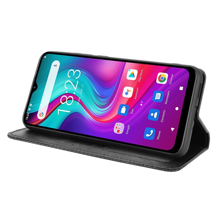 For Doogee X96 Pro Magnetic Buckle Retro Crazy Horse Texture Horizontal Flip Leather Case with Holder & Card Slots & Photo Frame(Black) - More Brand by PMC TechLife | Online Shopping South Africa | PMC TechLife | Buy Now Pay Later Mobicred