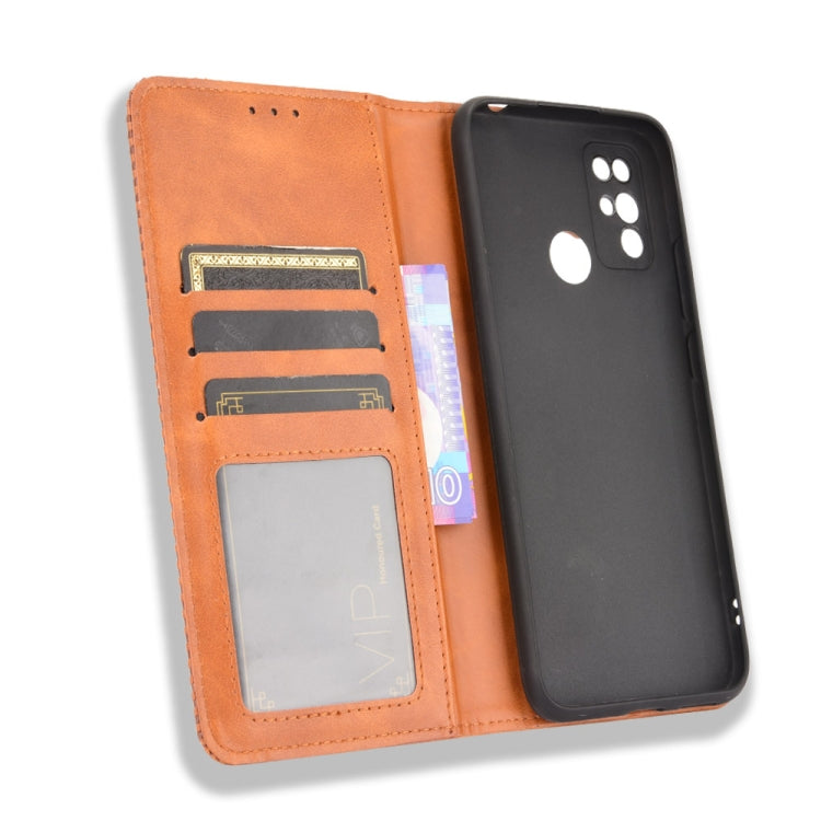 For Doogee X96 Pro Magnetic Buckle Retro Crazy Horse Texture Horizontal Flip Leather Case with Holder & Card Slots & Photo Frame(Brown) - More Brand by PMC TechLife | Online Shopping South Africa | PMC TechLife | Buy Now Pay Later Mobicred