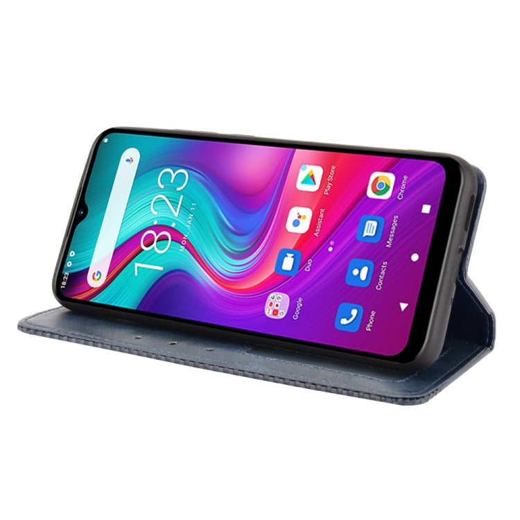 For Doogee X96 Pro Magnetic Buckle Retro Crazy Horse Texture Horizontal Flip Leather Case with Holder & Card Slots & Photo Frame(Blue) - More Brand by PMC TechLife | Online Shopping South Africa | PMC TechLife | Buy Now Pay Later Mobicred