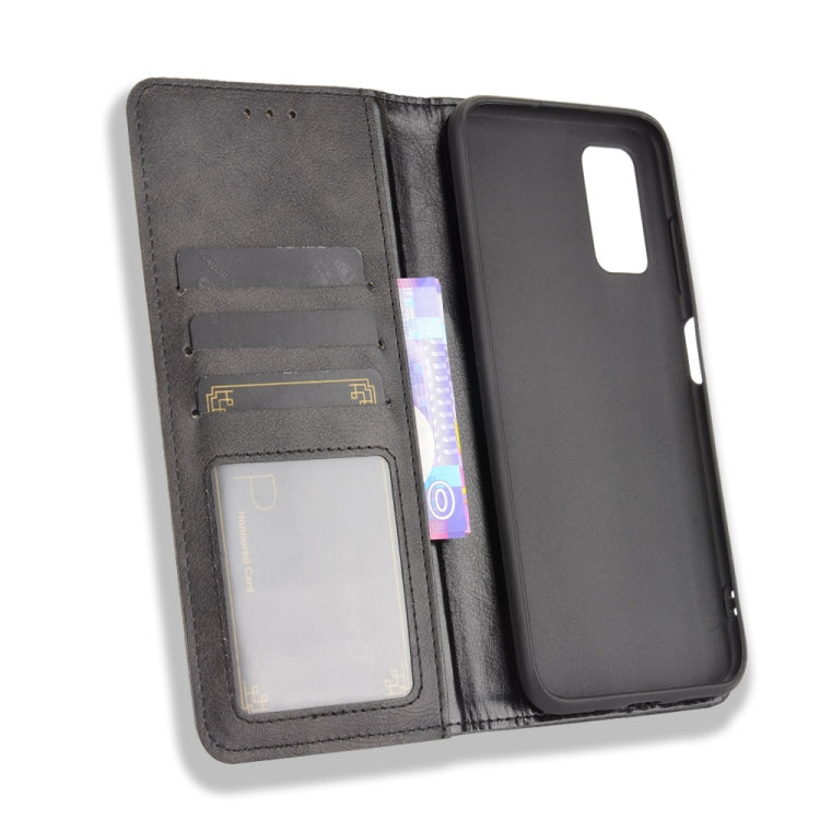 For Blackview A90 Magnetic Buckle Retro Crazy Horse Texture Horizontal Flip Leather Case with Holder & Card Slots & Photo Frame(Black) - More Brand by PMC TechLife | Online Shopping South Africa | PMC TechLife | Buy Now Pay Later Mobicred