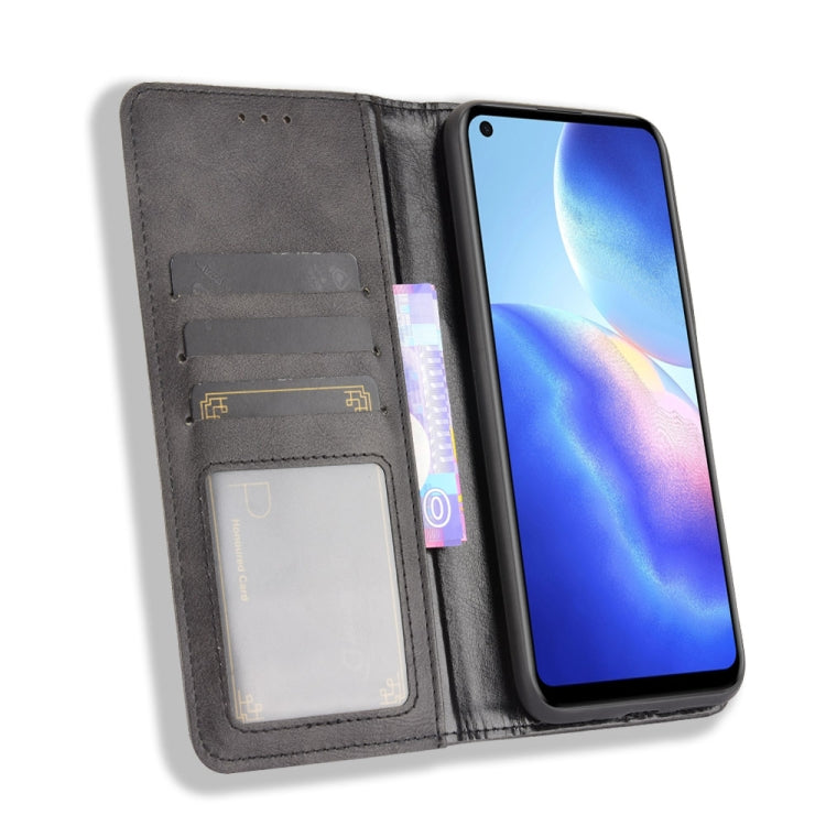 For Blackview A90 Magnetic Buckle Retro Crazy Horse Texture Horizontal Flip Leather Case with Holder & Card Slots & Photo Frame(Black) - More Brand by PMC TechLife | Online Shopping South Africa | PMC TechLife | Buy Now Pay Later Mobicred