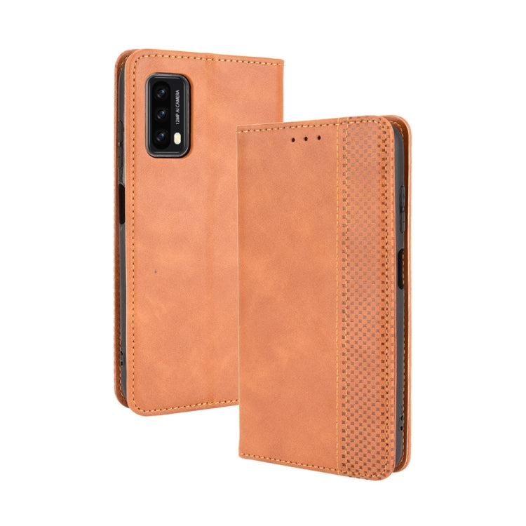 For Blackview A90 Magnetic Buckle Retro Crazy Horse Texture Horizontal Flip Leather Case with Holder & Card Slots & Photo Frame(Brown) - More Brand by PMC TechLife | Online Shopping South Africa | PMC TechLife | Buy Now Pay Later Mobicred