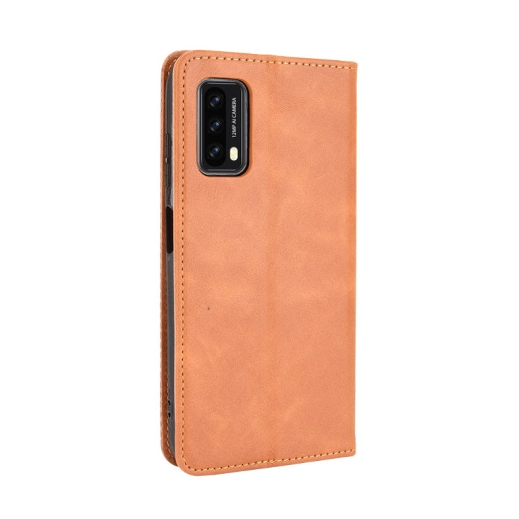 For Blackview A90 Magnetic Buckle Retro Crazy Horse Texture Horizontal Flip Leather Case with Holder & Card Slots & Photo Frame(Brown) - More Brand by PMC TechLife | Online Shopping South Africa | PMC TechLife | Buy Now Pay Later Mobicred