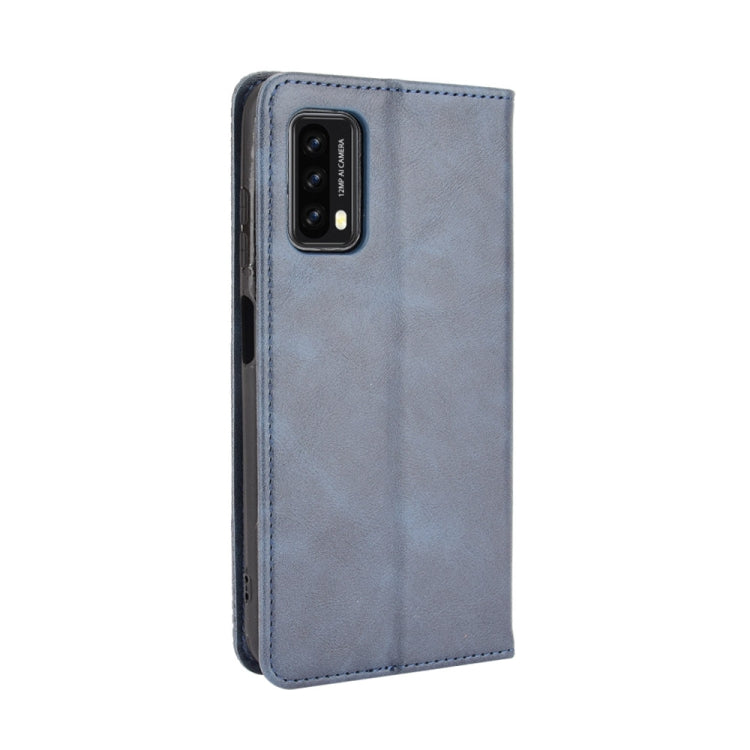 For Blackview A90 Magnetic Buckle Retro Crazy Horse Texture Horizontal Flip Leather Case with Holder & Card Slots & Photo Frame(Blue) - More Brand by PMC TechLife | Online Shopping South Africa | PMC TechLife | Buy Now Pay Later Mobicred