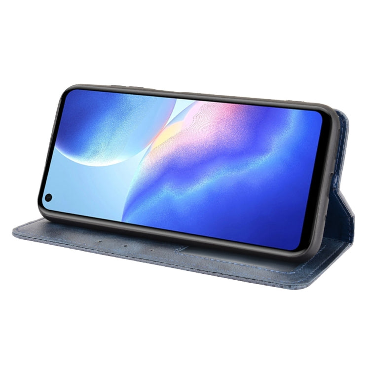 For Blackview A90 Magnetic Buckle Retro Crazy Horse Texture Horizontal Flip Leather Case with Holder & Card Slots & Photo Frame(Blue) - More Brand by PMC TechLife | Online Shopping South Africa | PMC TechLife | Buy Now Pay Later Mobicred
