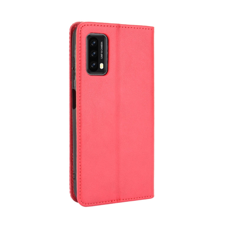For Blackview A90 Magnetic Buckle Retro Crazy Horse Texture Horizontal Flip Leather Case with Holder & Card Slots & Photo Frame(Red) - More Brand by PMC TechLife | Online Shopping South Africa | PMC TechLife