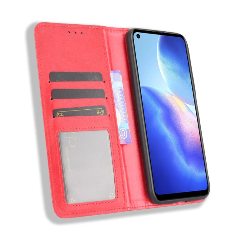 For Blackview A90 Magnetic Buckle Retro Crazy Horse Texture Horizontal Flip Leather Case with Holder & Card Slots & Photo Frame(Red) - More Brand by PMC TechLife | Online Shopping South Africa | PMC TechLife