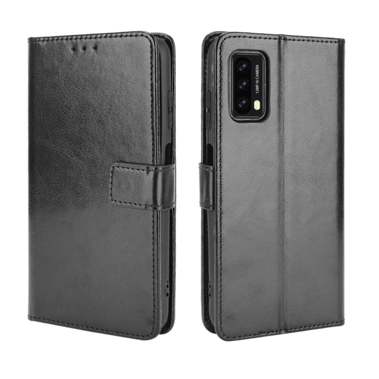 For Blackview A90 Crazy Horse Texture Horizontal Flip Leather Case with Holder & Card Slots & Lanyard(Black) - More Brand by PMC TechLife | Online Shopping South Africa | PMC TechLife | Buy Now Pay Later Mobicred