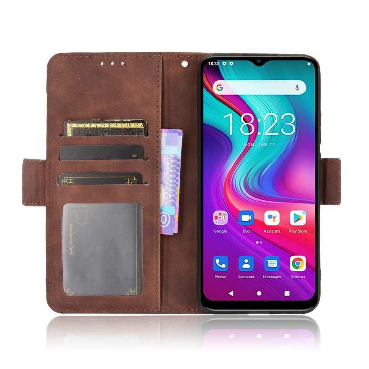 For Doogee X96 Pro Skin Feel Calf Pattern Horizontal Flip Leather Case with Holder & Card Slots & Photo Frame(Brown) - More Brand by PMC TechLife | Online Shopping South Africa | PMC TechLife | Buy Now Pay Later Mobicred