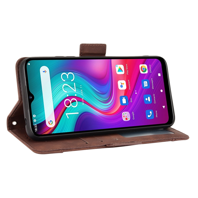 For Doogee X96 Pro Skin Feel Calf Pattern Horizontal Flip Leather Case with Holder & Card Slots & Photo Frame(Brown) - More Brand by PMC TechLife | Online Shopping South Africa | PMC TechLife | Buy Now Pay Later Mobicred