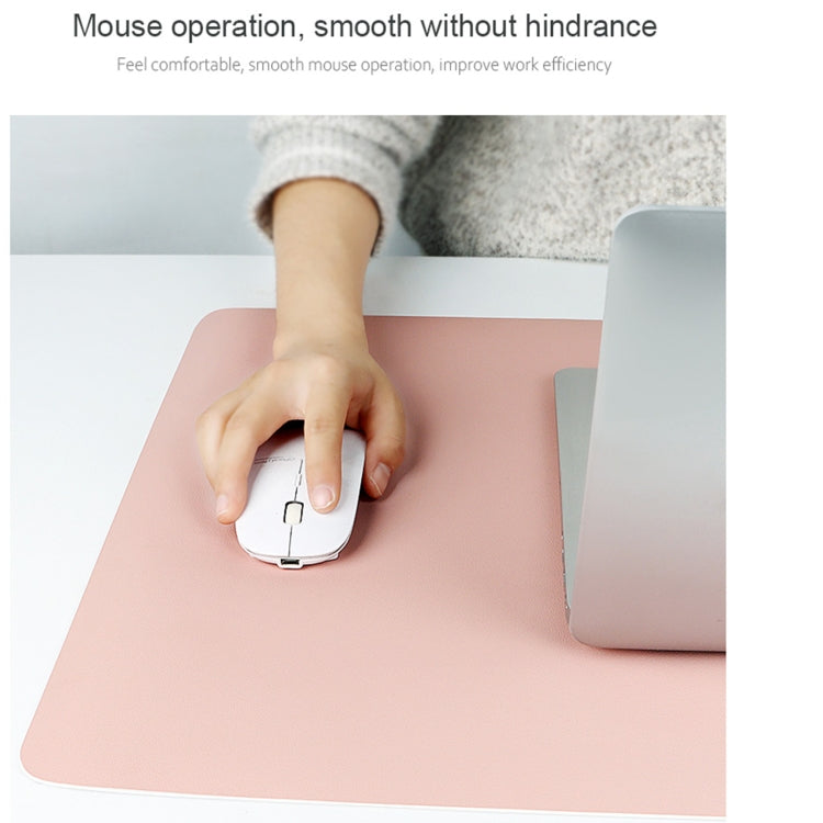 ZD01 Double-sided PU Mouse Pad Table Mat, Size: 90 x 40cm(Silver+Black) - Mouse Pads by PMC TechLife | Online Shopping South Africa | PMC TechLife | Buy Now Pay Later Mobicred