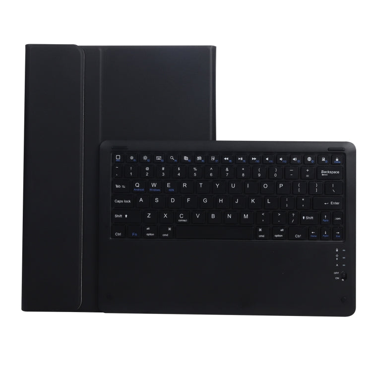 A126 For Huawei MatePad Pro 12.6 2021 Sheep Texture Ultra-thin Bluetooth Keyboard Horizontal Flip Leather Tablet Case with Holder(Black) - Huawei Keyboard by PMC TechLife | Online Shopping South Africa | PMC TechLife