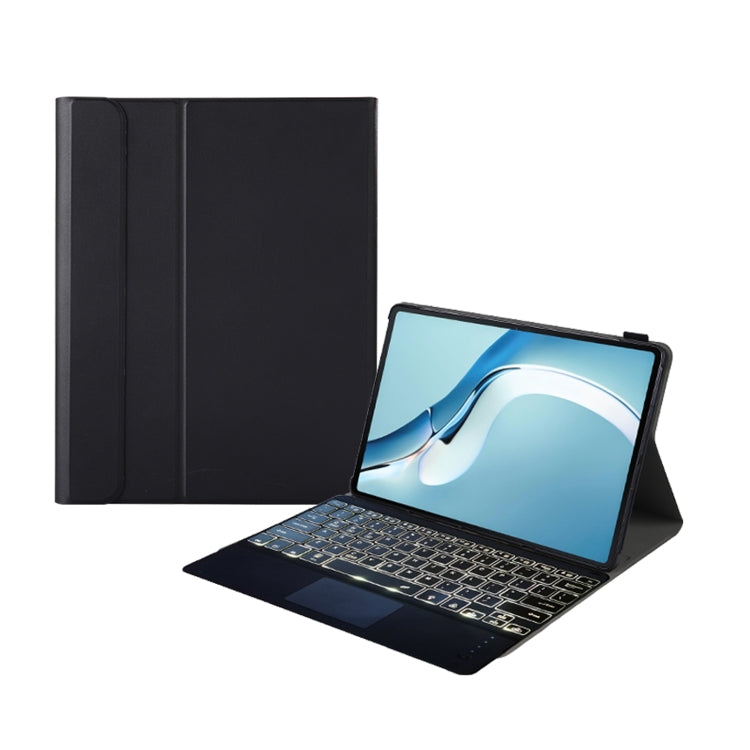 A126-AS For Huawei MatePad Pro 12.6 2021 Sheep Texture Ultra-thin Backlight Bluetooth Keyboard Horizontal Flip Leather Tablet Case with Holder & Touchpad(Black) - free shipping - PMC TechLife - Order now!