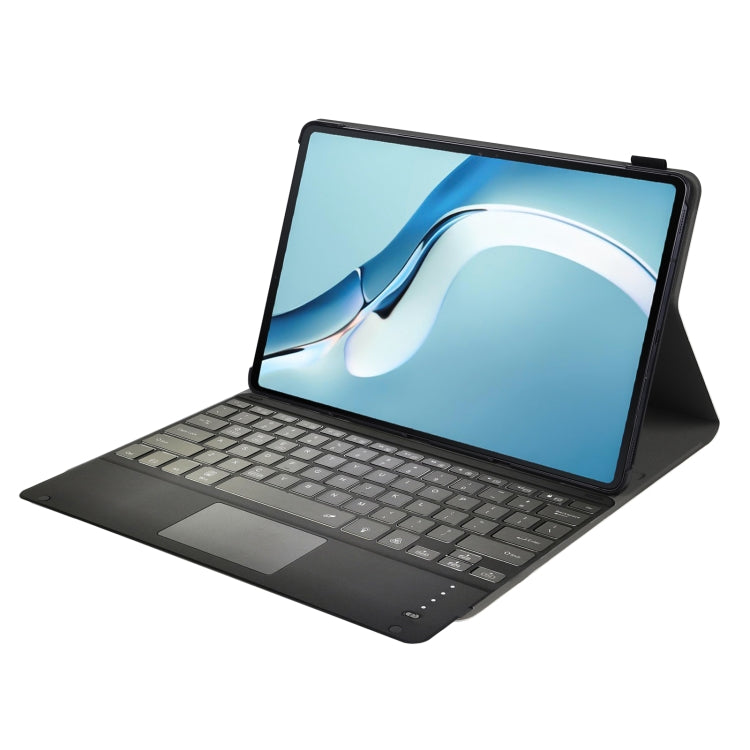 A126-AS For Huawei MatePad Pro 12.6 2021 Sheep Texture Ultra-thin Backlight Bluetooth Keyboard Horizontal Flip Leather Tablet Case with Holder & Touchpad(Black) - free shipping - PMC TechLife - Order now!