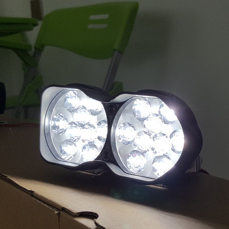 2 PCS L15 8-85V / 15W / 5000K / 1200LM Motorcycle / Car IPX4 Waterproof External LED Glare Spotlight Working Lamp - Headlights by PMC TechLife | Online Shopping South Africa | PMC TechLife | Buy Now Pay Later Mobicred
