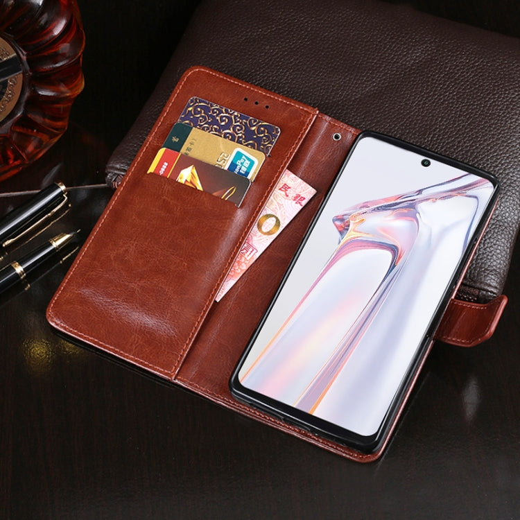 For Blackview A100 idewei Crazy Horse Texture Horizontal Flip Leather Case with Holder & Card Slots & Wallet(Yellow) - More Brand by idewei | Online Shopping South Africa | PMC TechLife | Buy Now Pay Later Mobicred