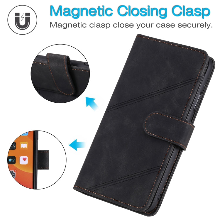 For Samsung Galaxy A70 Skin Feel Business Horizontal Flip PU Leather Case with Holder & Multi-Card Slots & Wallet & Lanyard & Photo Frame(Black) - Galaxy Phone Cases by PMC TechLife | Online Shopping South Africa | PMC TechLife