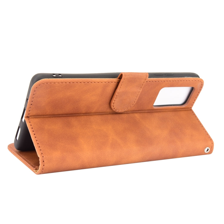 For Blackview A100 Solid Color Skin Feel Magnetic Buckle Horizontal Flip Calf Texture PU Leather Case with Holder & Card Slots & Wallet(Brown) - More Brand by PMC TechLife | Online Shopping South Africa | PMC TechLife | Buy Now Pay Later Mobicred