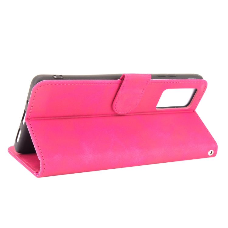 For Blackview A100 Solid Color Skin Feel Magnetic Buckle Horizontal Flip Calf Texture PU Leather Case with Holder & Card Slots & Wallet(Rose Red) - More Brand by PMC TechLife | Online Shopping South Africa | PMC TechLife | Buy Now Pay Later Mobicred