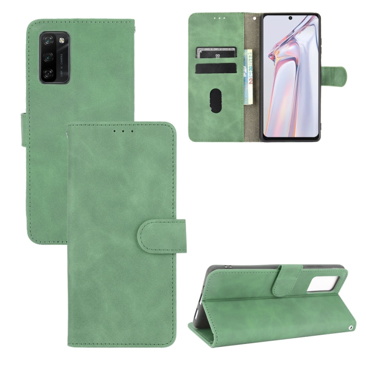 For Blackview A100 Solid Color Skin Feel Magnetic Buckle Horizontal Flip Calf Texture PU Leather Case with Holder & Card Slots & Wallet(Green) - More Brand by PMC TechLife | Online Shopping South Africa | PMC TechLife | Buy Now Pay Later Mobicred