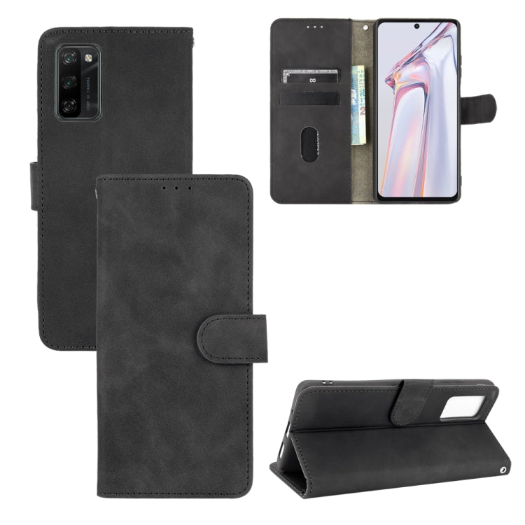 For Blackview A100 Solid Color Skin Feel Magnetic Buckle Horizontal Flip Calf Texture PU Leather Case with Holder & Card Slots & Wallet(Black) - More Brand by PMC TechLife | Online Shopping South Africa | PMC TechLife