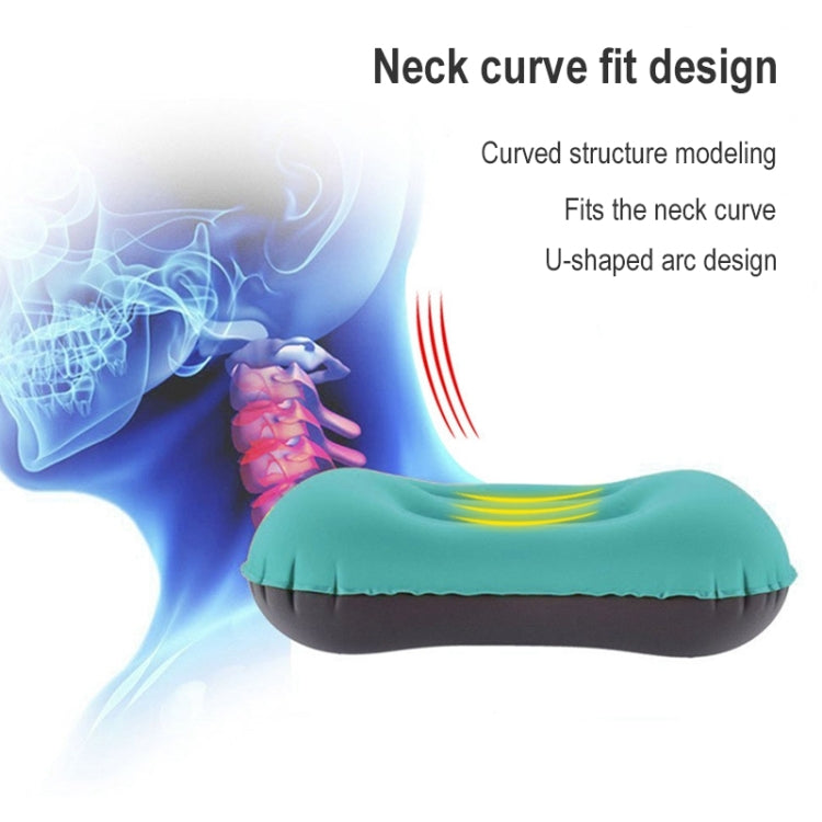 Outdoor Camping Trip Foldable Portable Inflatable Pillow Nap Waist Pillow, Specification:Inflate with Your Mouth(Emerald Green) - Camping Mats by PMC TechLife | Online Shopping South Africa | PMC TechLife | Buy Now Pay Later Mobicred