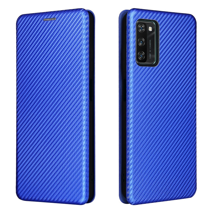 For Blackview A100 Carbon Fiber Texture Horizontal Flip TPU + PC + PU Leather Case with Card Slot(Blue) - More Brand by PMC TechLife | Online Shopping South Africa | PMC TechLife | Buy Now Pay Later Mobicred
